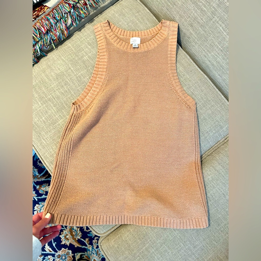 Brown Knitted Tank